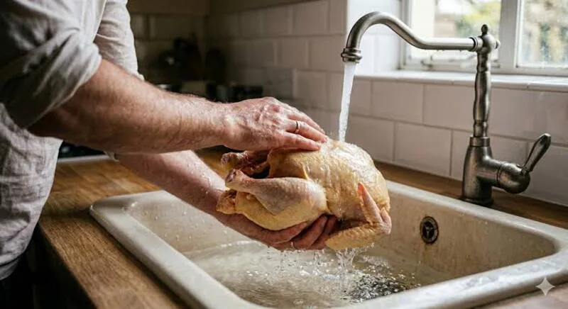 Thịt gà sống cần được xử lý bằng dụng cụ riêng để hạn chế nước thịt và vi khuẩn lan sang thực phẩm khác.