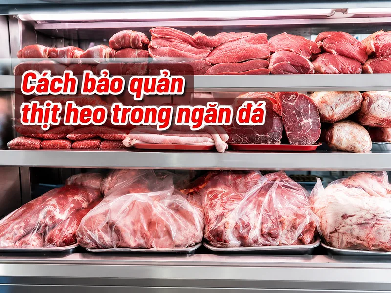 Cách bảo quản thịt heo trong ngăn đá an toàn và tươi ngon