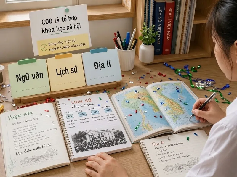 Ba môn Ngữ văn, Lịch sử và Địa lý có vai trò quan trọng trong quá trình ôn thi khối C00.